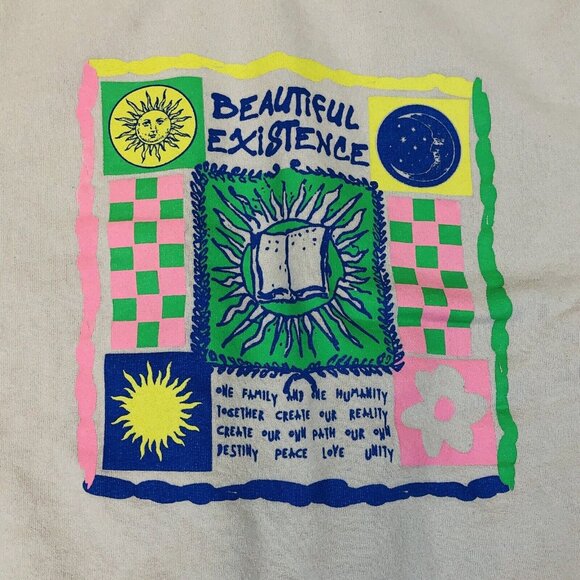 Urban Outfiters UO Beautiful Existence Crewneck Sweatshirt Small Medium S/M - Picture 5 of 10